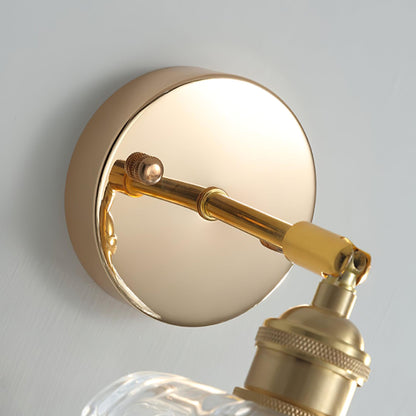 French Crystal Wall Light | Brass & Crystal | Gold