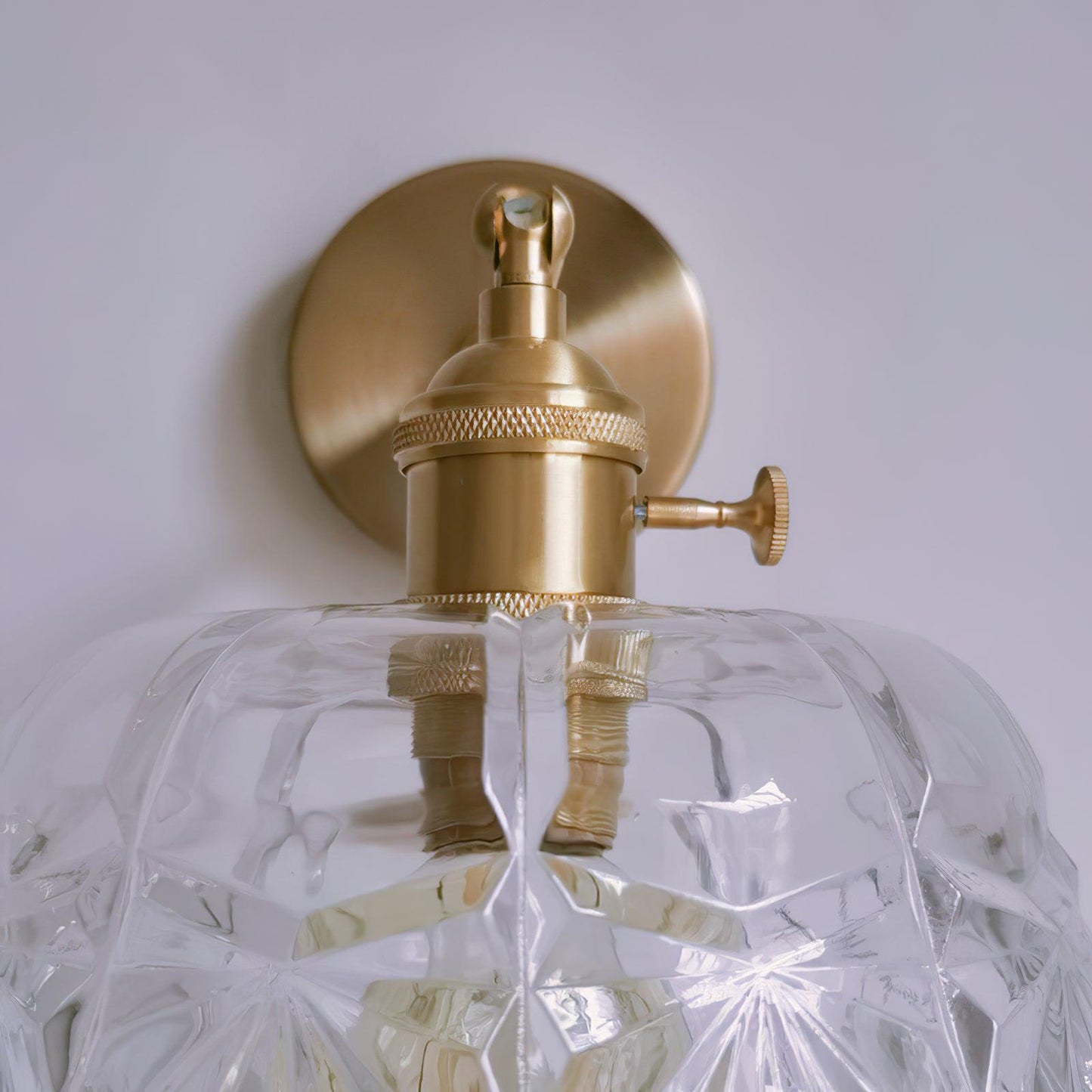 French Crystal Wall Light | Brass & Crystal | Gold