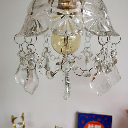 French Crystal Wall Light | Brass & Crystal | Gold