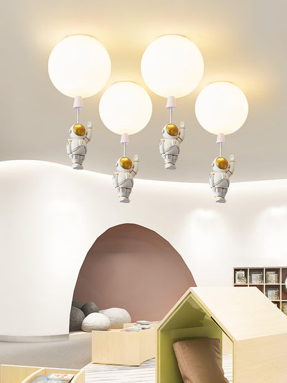 Frosted Balloon Ceiling Light | Acrylic | White