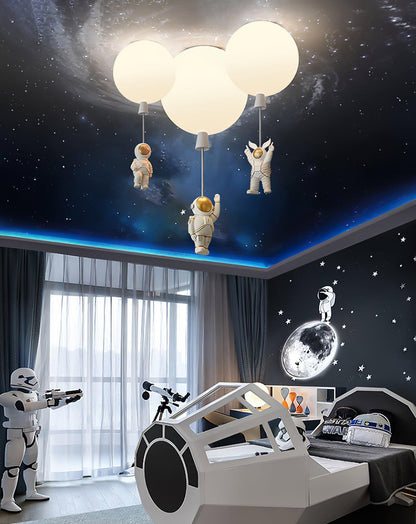 Frosted Balloon Ceiling Light | Acrylic | White