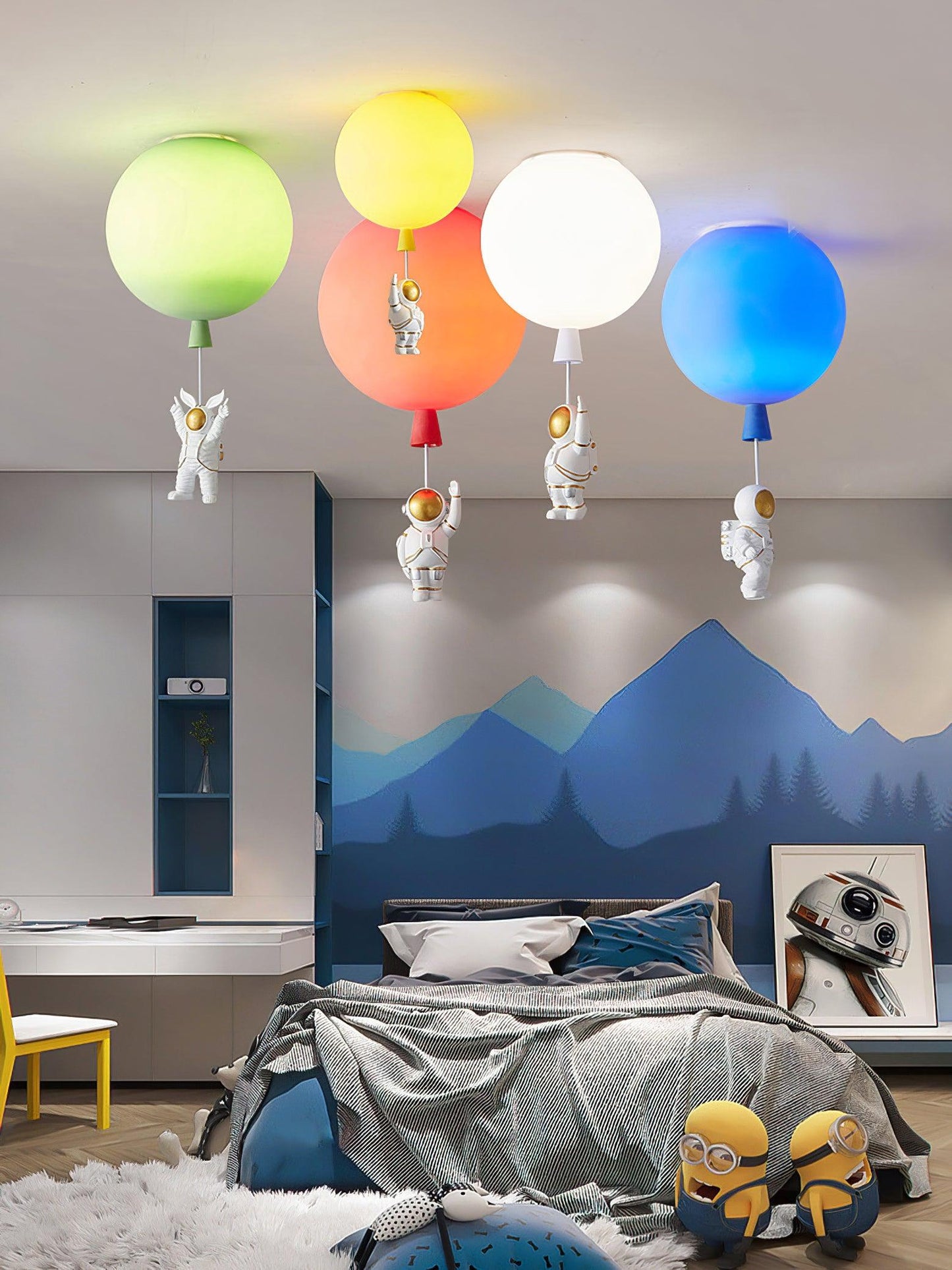Frosted Balloon Ceiling Light | Acrylic | White
