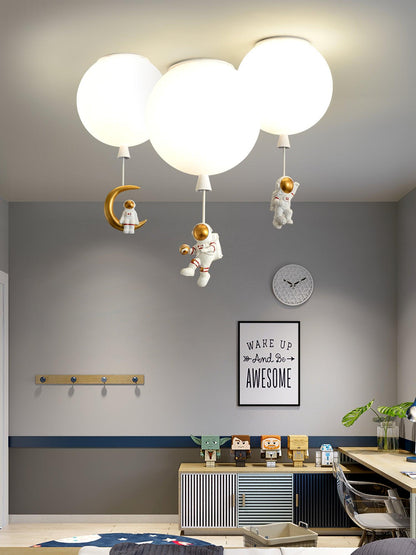 Frosted Balloon Ceiling Light | Acrylic | White