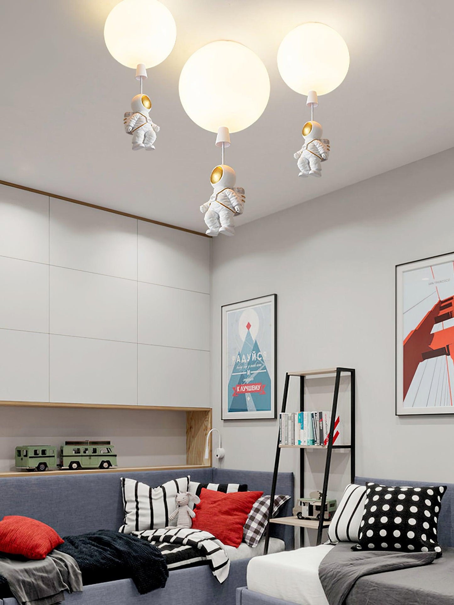 Frosted Balloon Ceiling Light | Acrylic | White