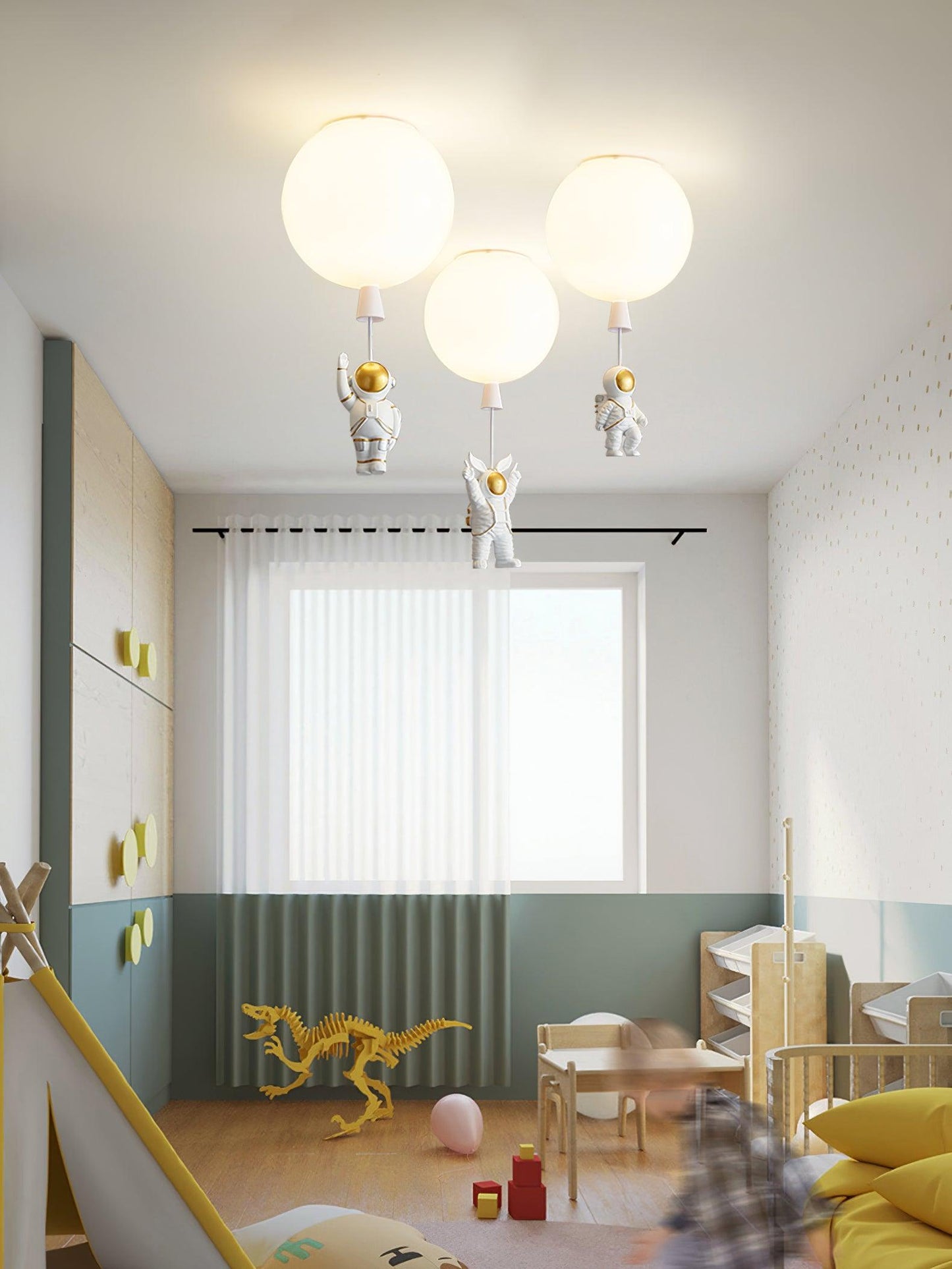 Frosted Balloon Ceiling Light | Acrylic | White