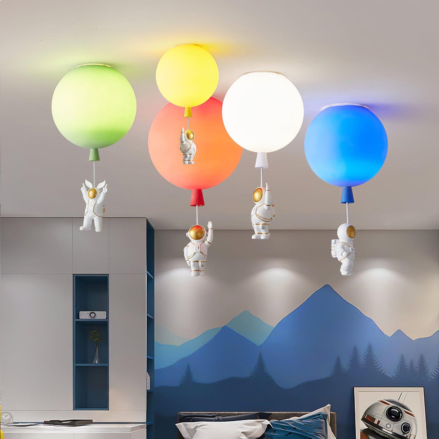 Frosted Balloon Ceiling Light | Acrylic | White