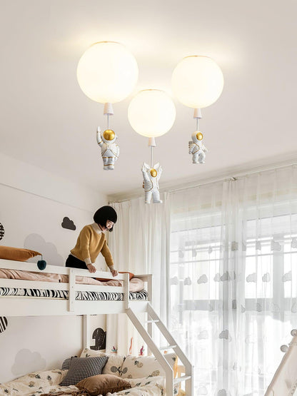 Frosted Balloon Ceiling Light | Acrylic | White