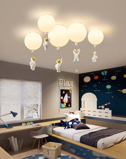 Frosted Balloon Ceiling Light | Acrylic | White