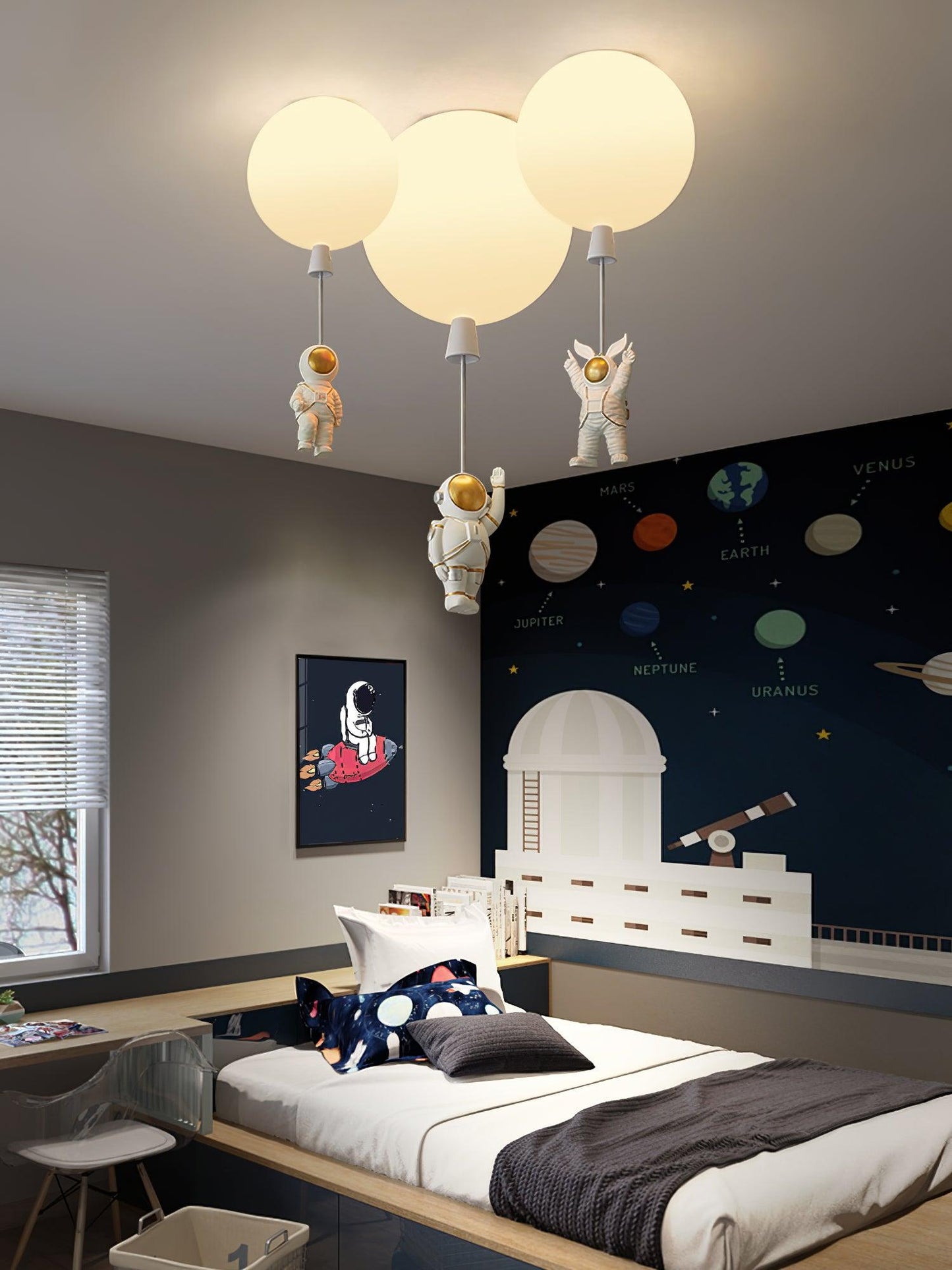 Frosted Balloon Ceiling Light | Acrylic | White
