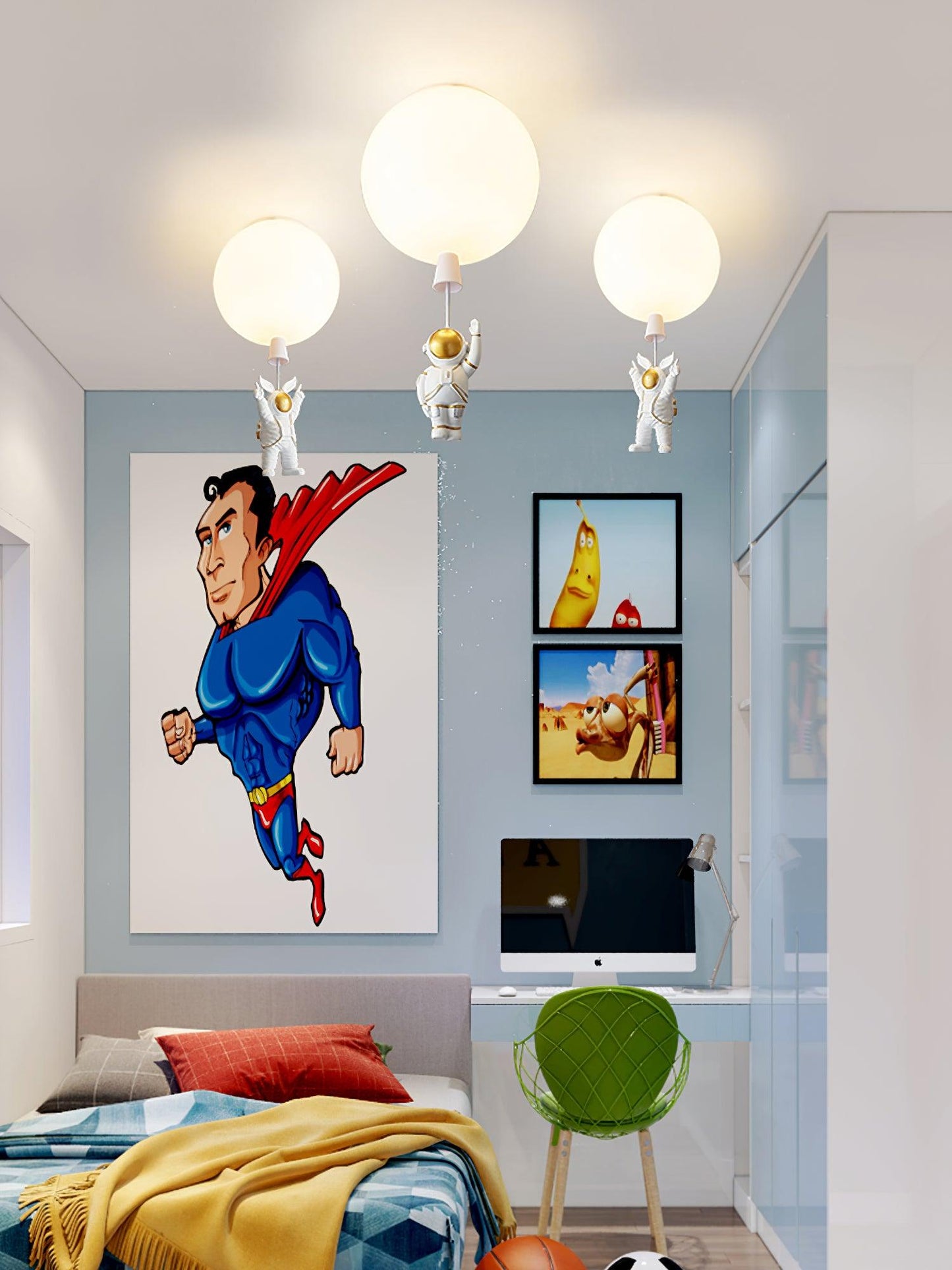 Frosted Balloon Ceiling Light | Acrylic | White