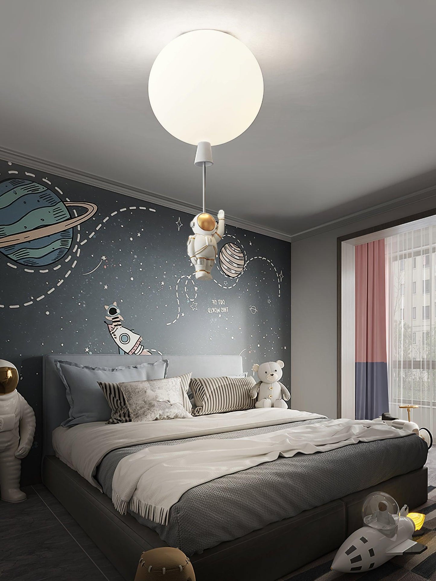 Frosted Balloon Ceiling Light | Acrylic | White