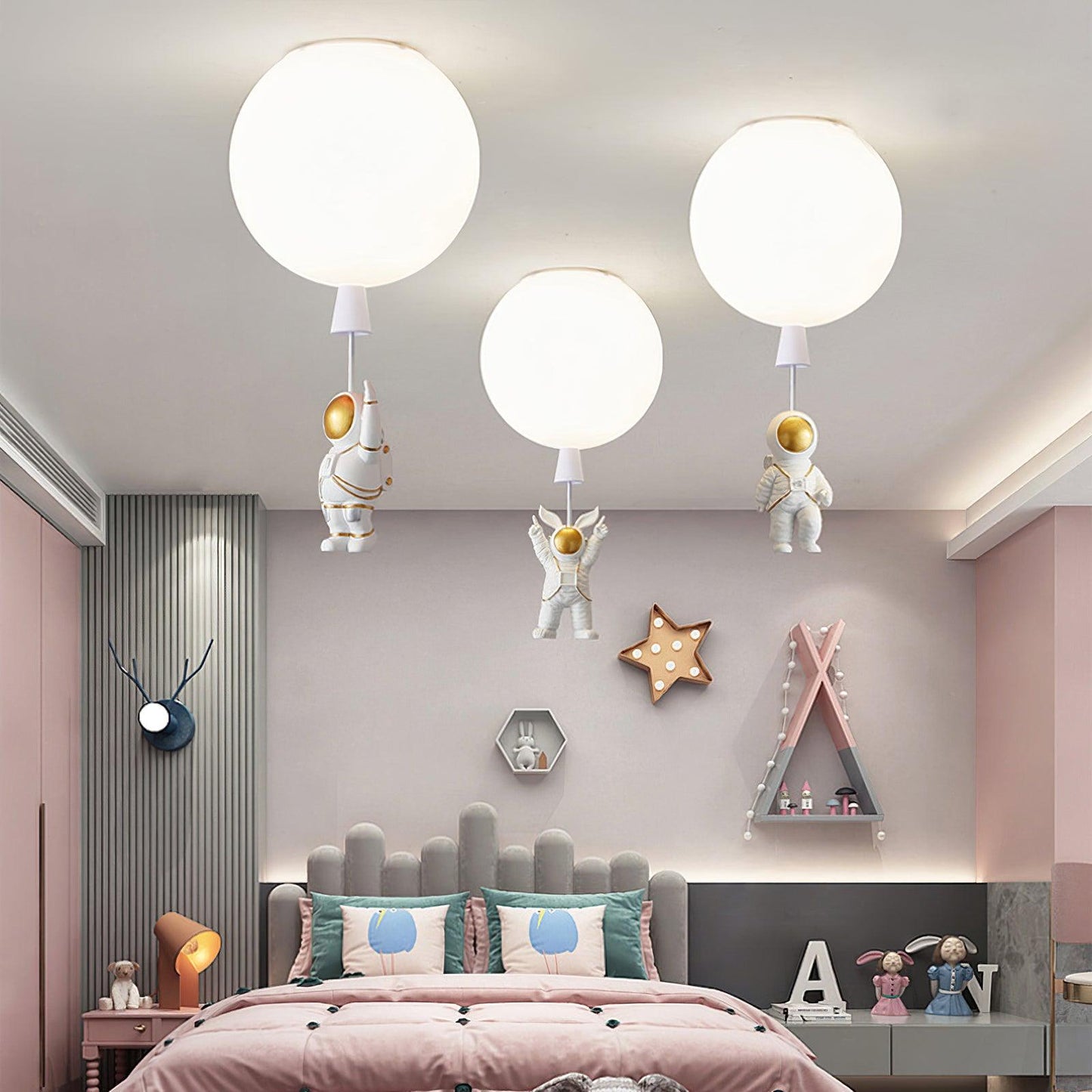 Frosted Balloon Ceiling Light | Acrylic | White