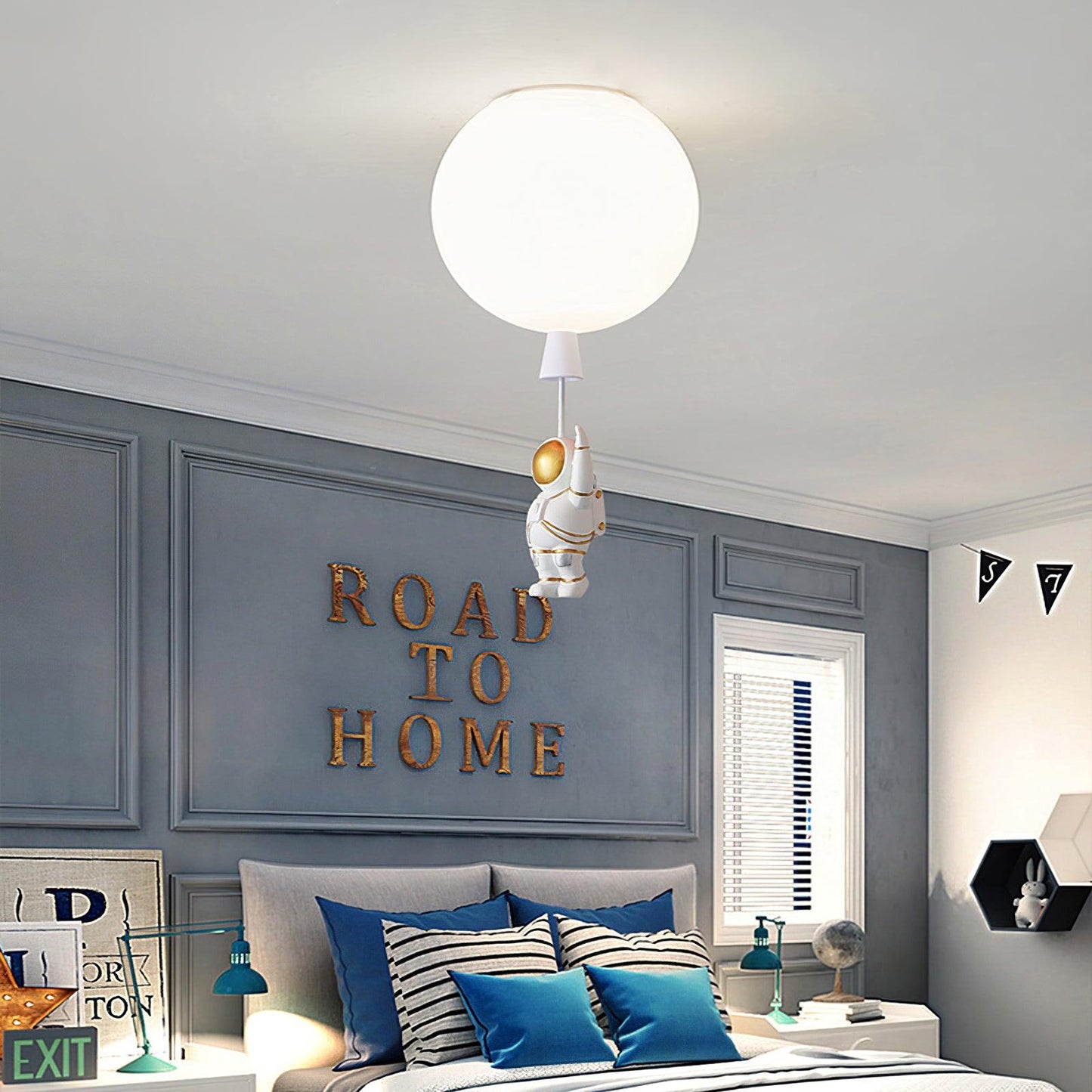 Frosted Balloon Ceiling Light | Acrylic | White