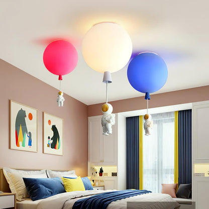 Frosted Balloon Ceiling Light | Acrylic | White