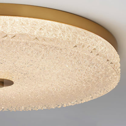Frosted Dawn Ceiling Light | Brass, Acrylic, Metal | White