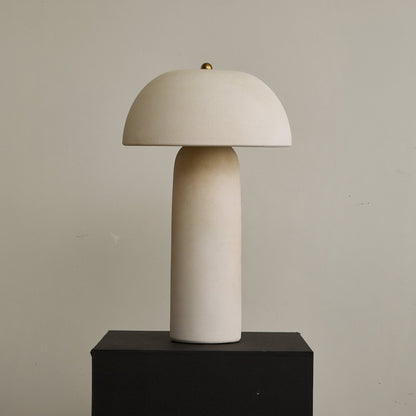 Fungi Glow Table Lamp | Ceramic | Beige & Gold