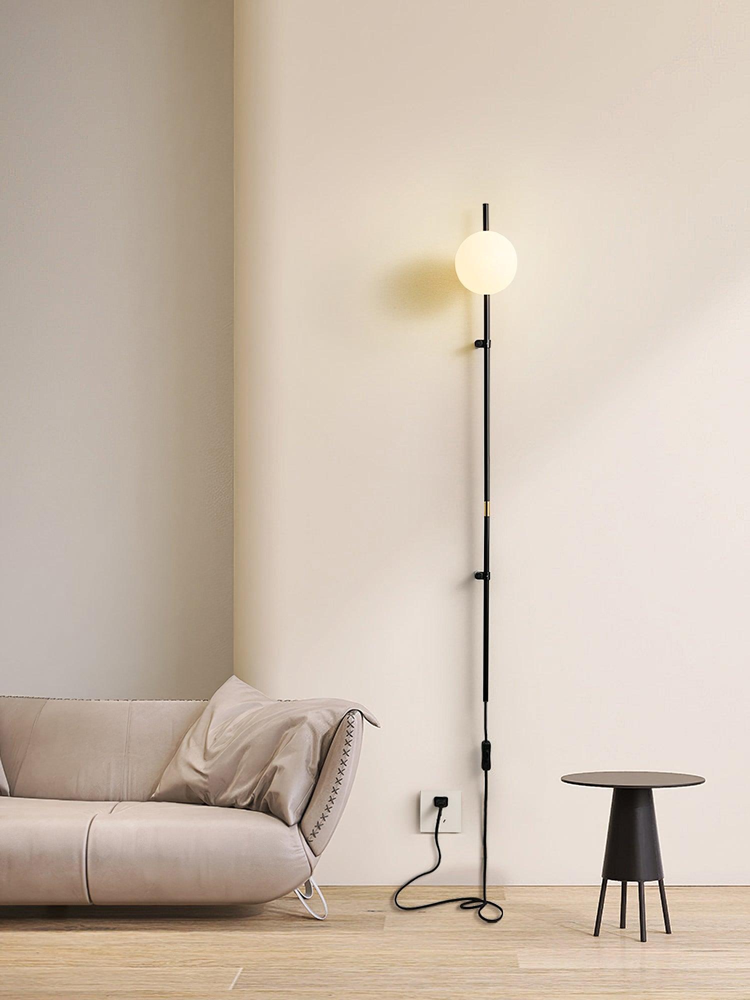 Funiculi Wall Lamp | Plug In | White or Black