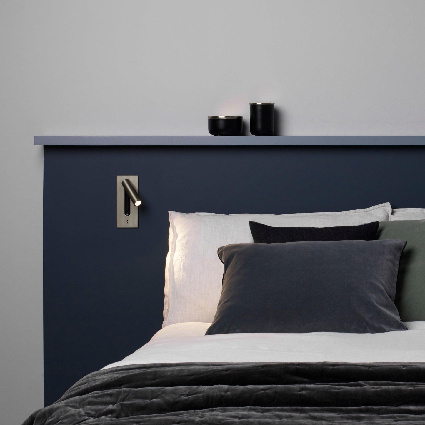 Folded Back Bedside Wall Lamp | Aluminum Alloy | Matt Black, White, Copper, Bronze, Nickel