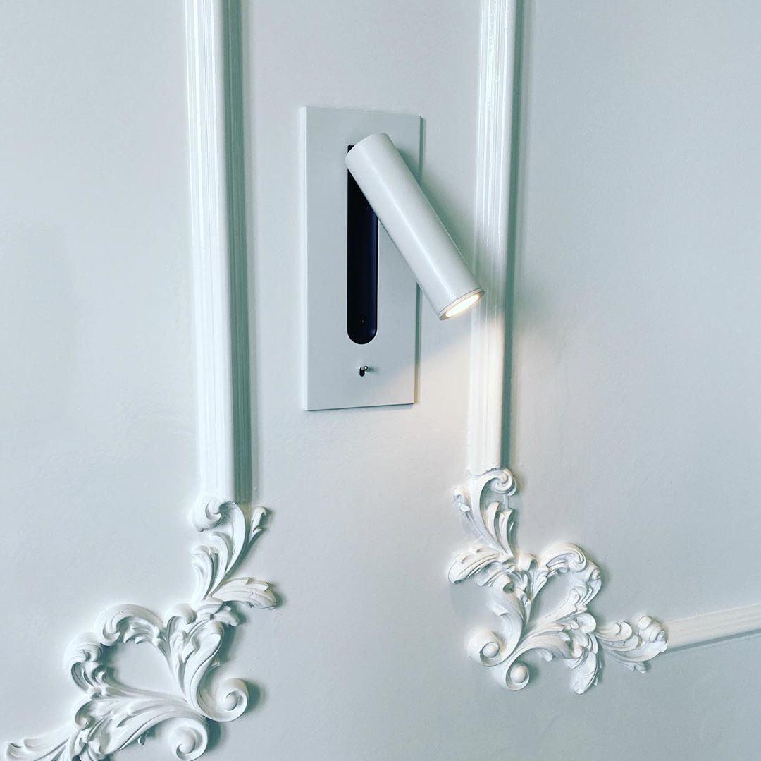 Folded Back Bedside Wall Lamp | Aluminum Alloy | Matt Black, White, Copper, Bronze, Nickel
