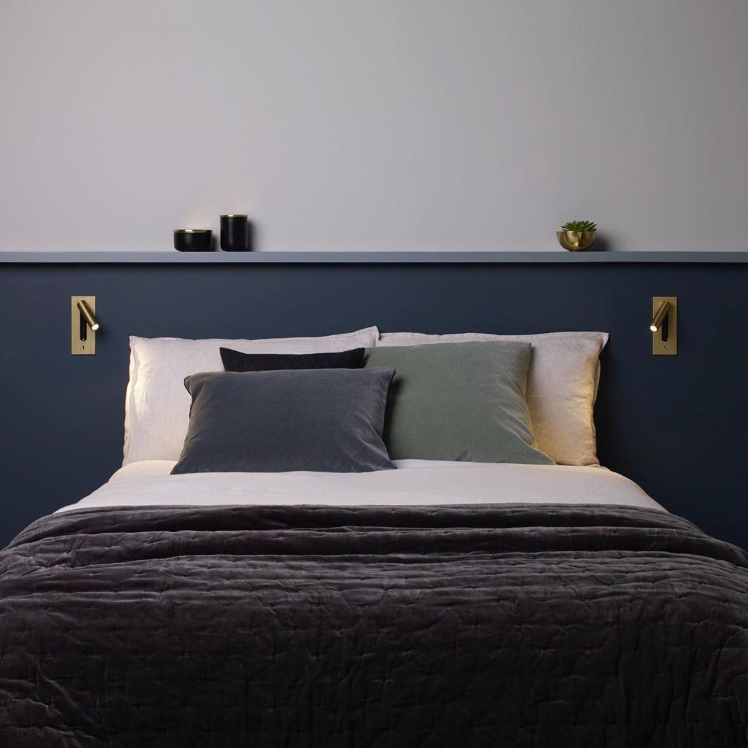 Folded Back Bedside Wall Lamp | Aluminum Alloy | Matt Black, White, Copper, Bronze, Nickel