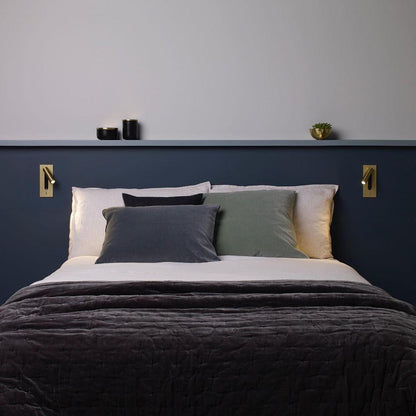 Folded Back Bedside Wall Lamp | Aluminum Alloy | Matt Black, White, Copper, Bronze, Nickel