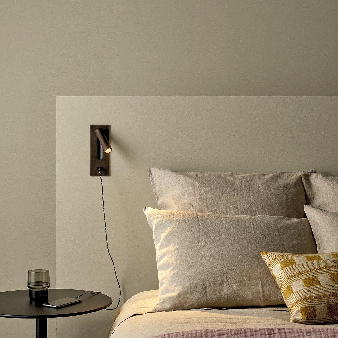 Folded Back Bedside Wall Lamp | Aluminum Alloy | Matt Black, White, Copper, Bronze, Nickel