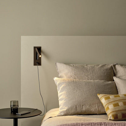 Folded Back Bedside Wall Lamp | Aluminum Alloy | Matt Black, White, Copper, Bronze, Nickel