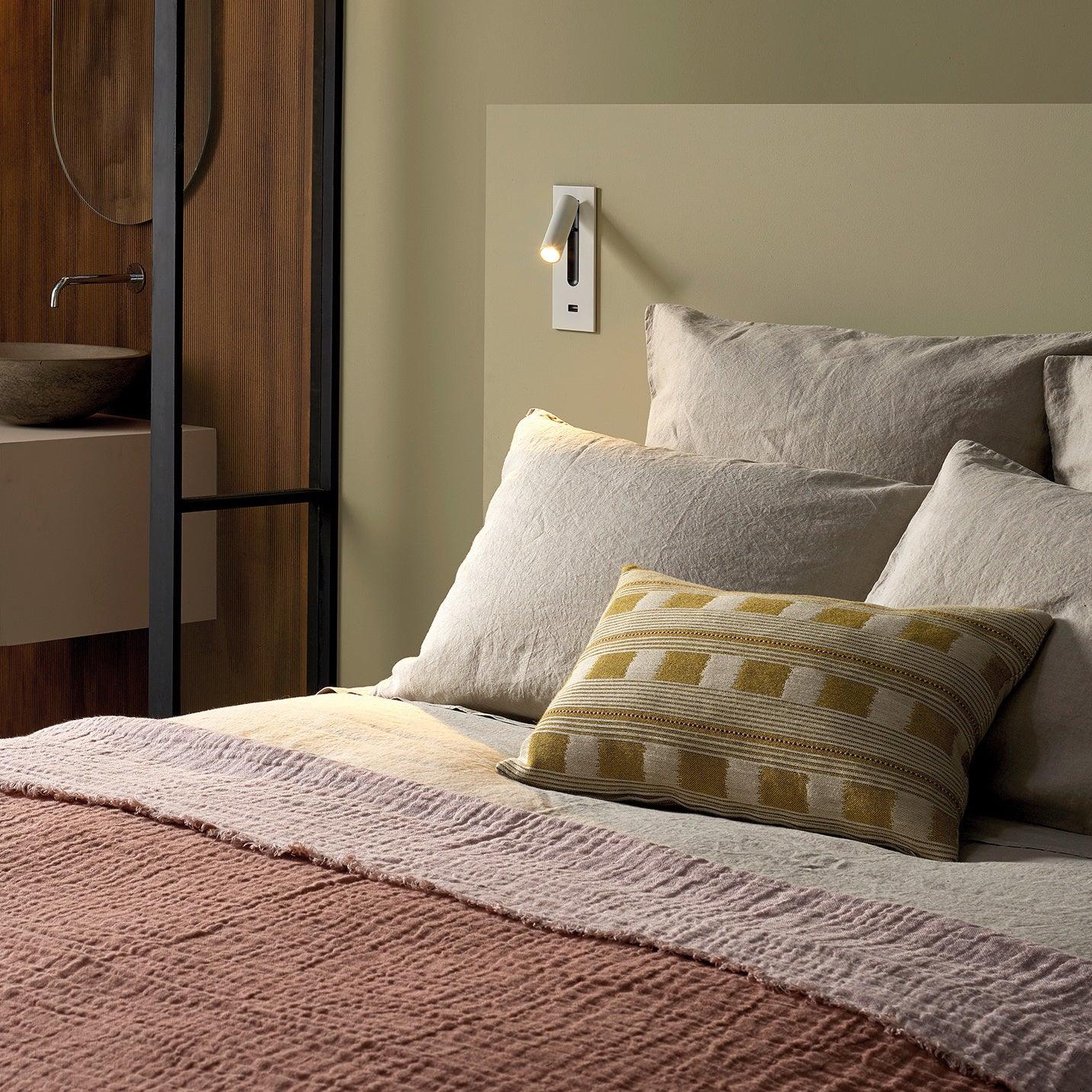 Folded Back Bedside Wall Lamp | Aluminum Alloy | Matt Black, White, Copper, Bronze, Nickel