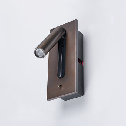 Folded Back Bedside Wall Lamp | Aluminum Alloy | Matt Black, White, Copper, Bronze, Nickel