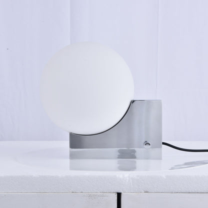 Fusion Table Lamp | Opaline Glass | Black, Chrome, Pink