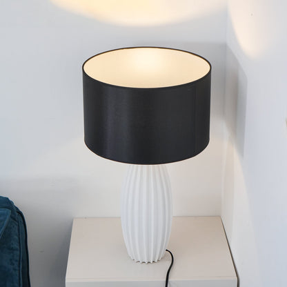 Ceramic Table Lamp | Gray Glaze Finish | 64.5 cm Height