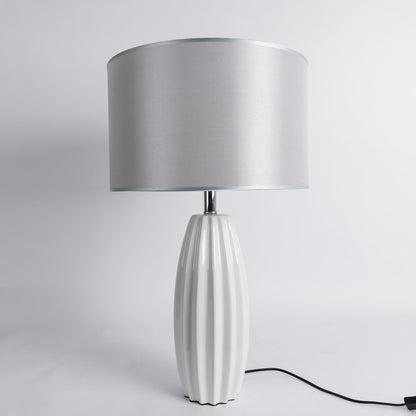 Ceramic Table Lamp | Gray Glaze Finish | 64.5 cm Height