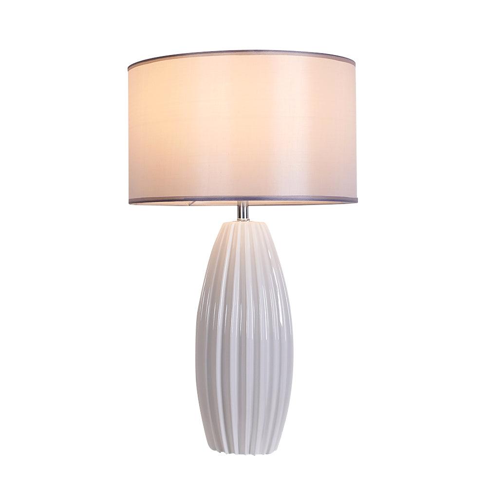 Ceramic Table Lamp | Gray Glaze Finish | 64.5 cm Height