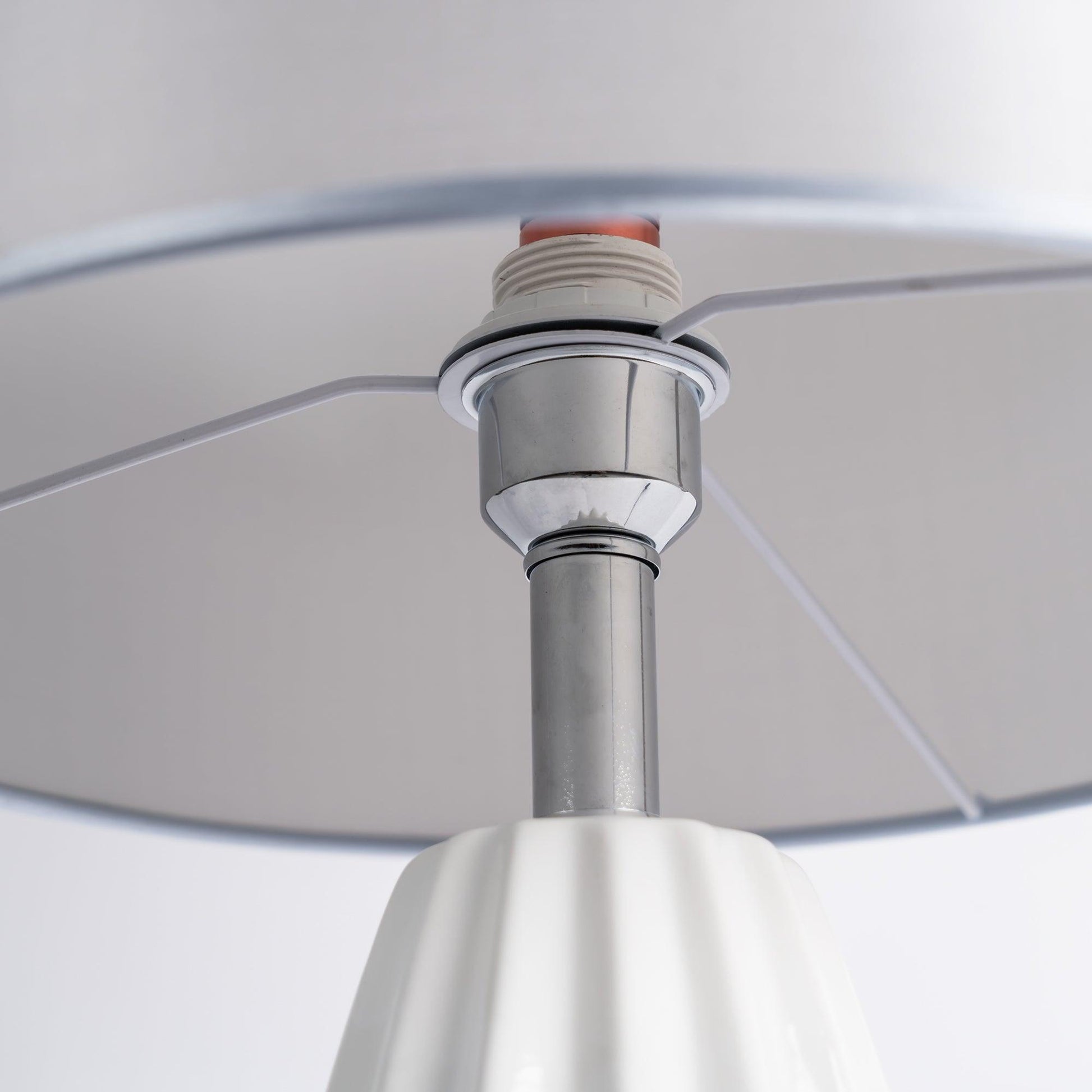 Ceramic Table Lamp | Gray Glaze Finish | 64.5 cm Height