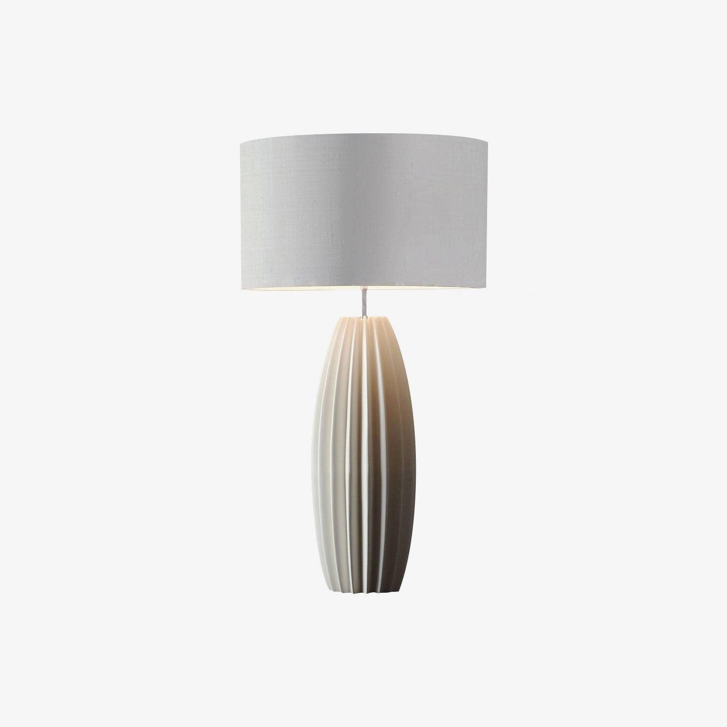 Ceramic Table Lamp | Gray Glaze Finish | 64.5 cm Height