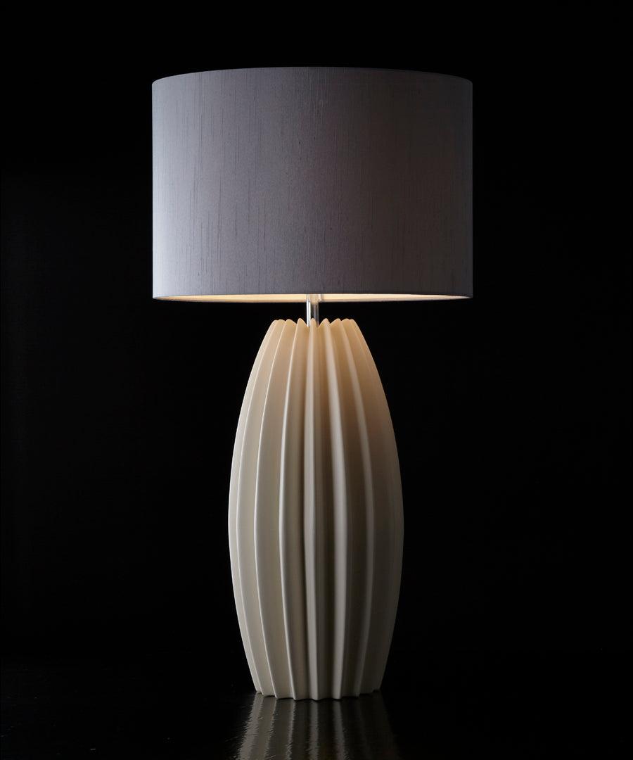 Ceramic Table Lamp | Gray Glaze Finish | 64.5 cm Height