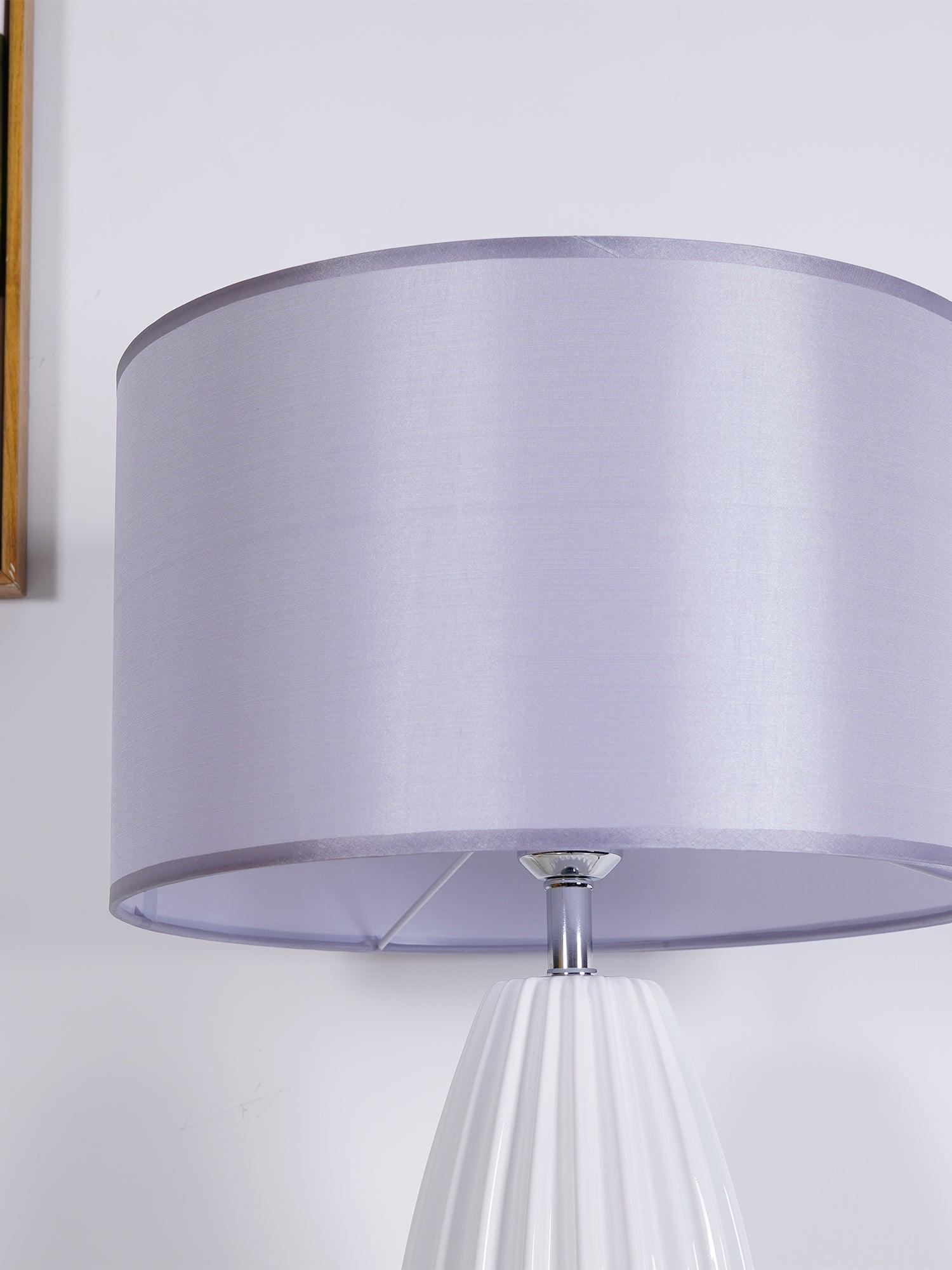 Ceramic Table Lamp | Gray Glaze Finish | 64.5 cm Height