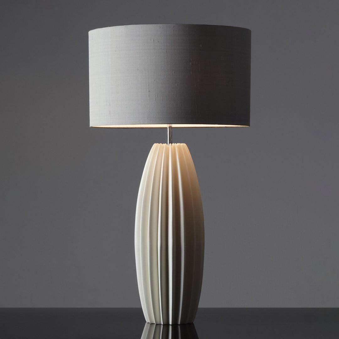 Ceramic Table Lamp | Gray Glaze Finish | 64.5 cm Height