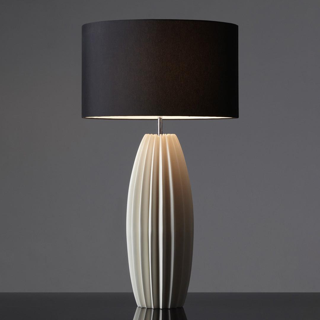 Ceramic Table Lamp | Gray Glaze Finish | 64.5 cm Height