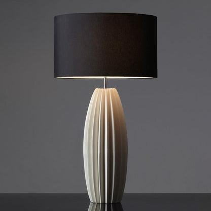 Ceramic Table Lamp | Gray Glaze Finish | 64.5 cm Height