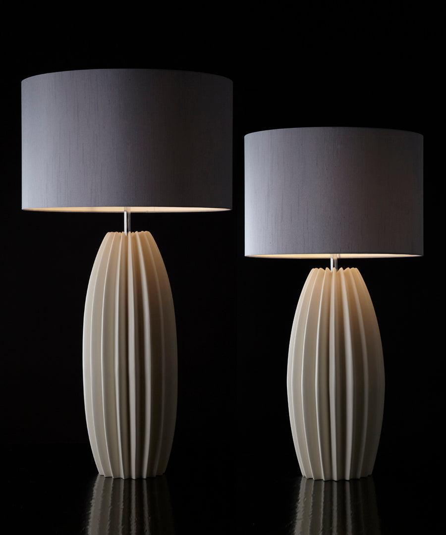 Ceramic Table Lamp | Gray Glaze Finish | 64.5 cm Height