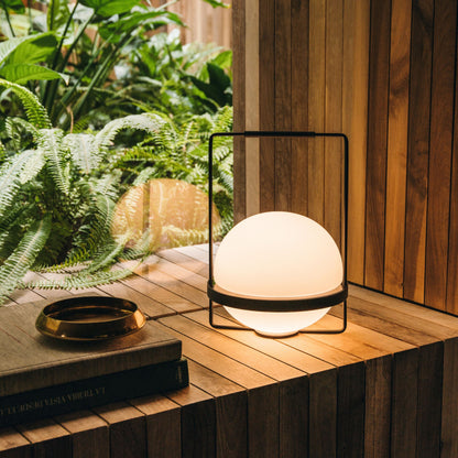Gardens Table Lamp | Metal, Acrylic | Black
