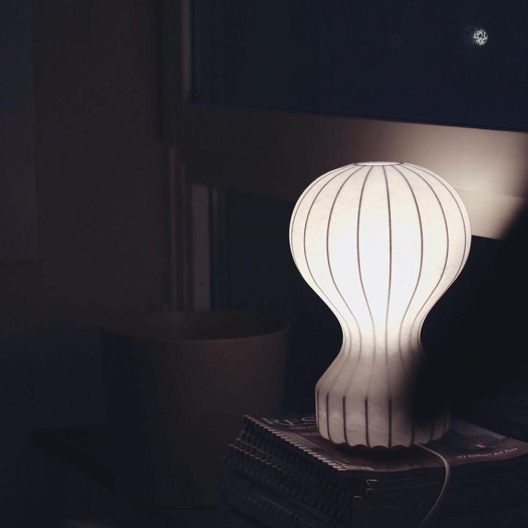 Hot Air Balloon Table Lamp | Steel & Cocoon Design | White Shade