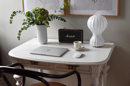 Hot Air Balloon Table Lamp | Steel & Cocoon Design | White Shade