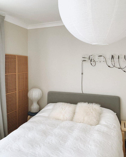 Hot Air Balloon Table Lamp | Steel & Cocoon Design | White Shade