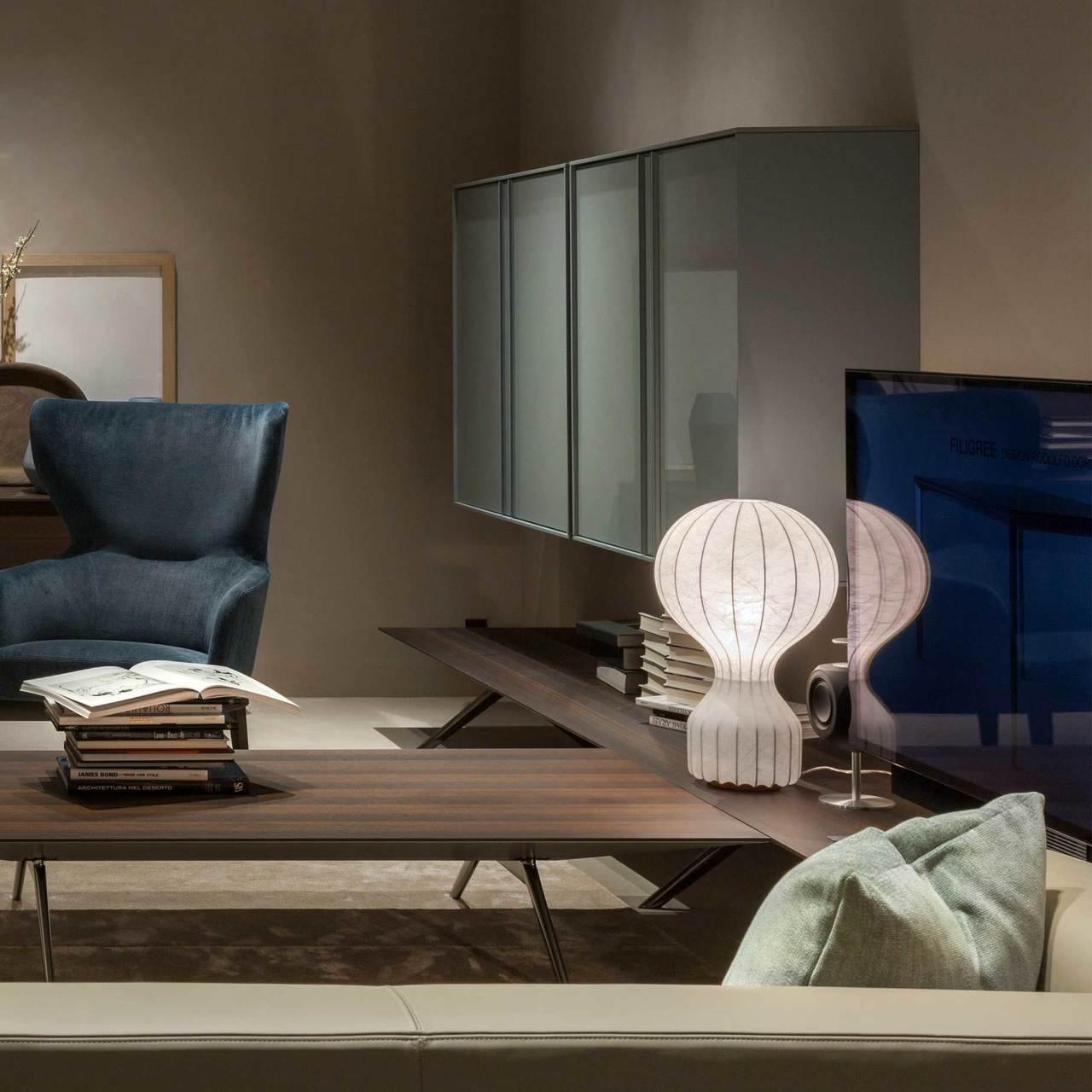 Hot Air Balloon Table Lamp | Steel & Cocoon Design | White Shade