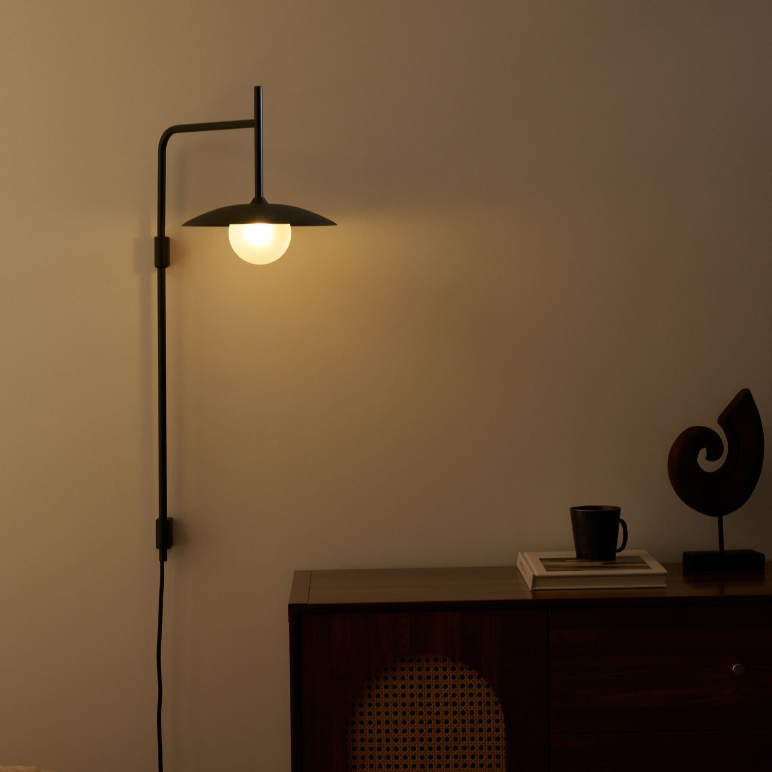 Gea Swing Arm Wall Lamp | Metal & Glass | Set of 2