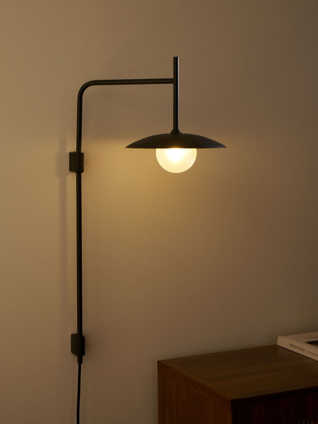 Gea Swing Arm Wall Lamp | Metal & Glass | Set of 2