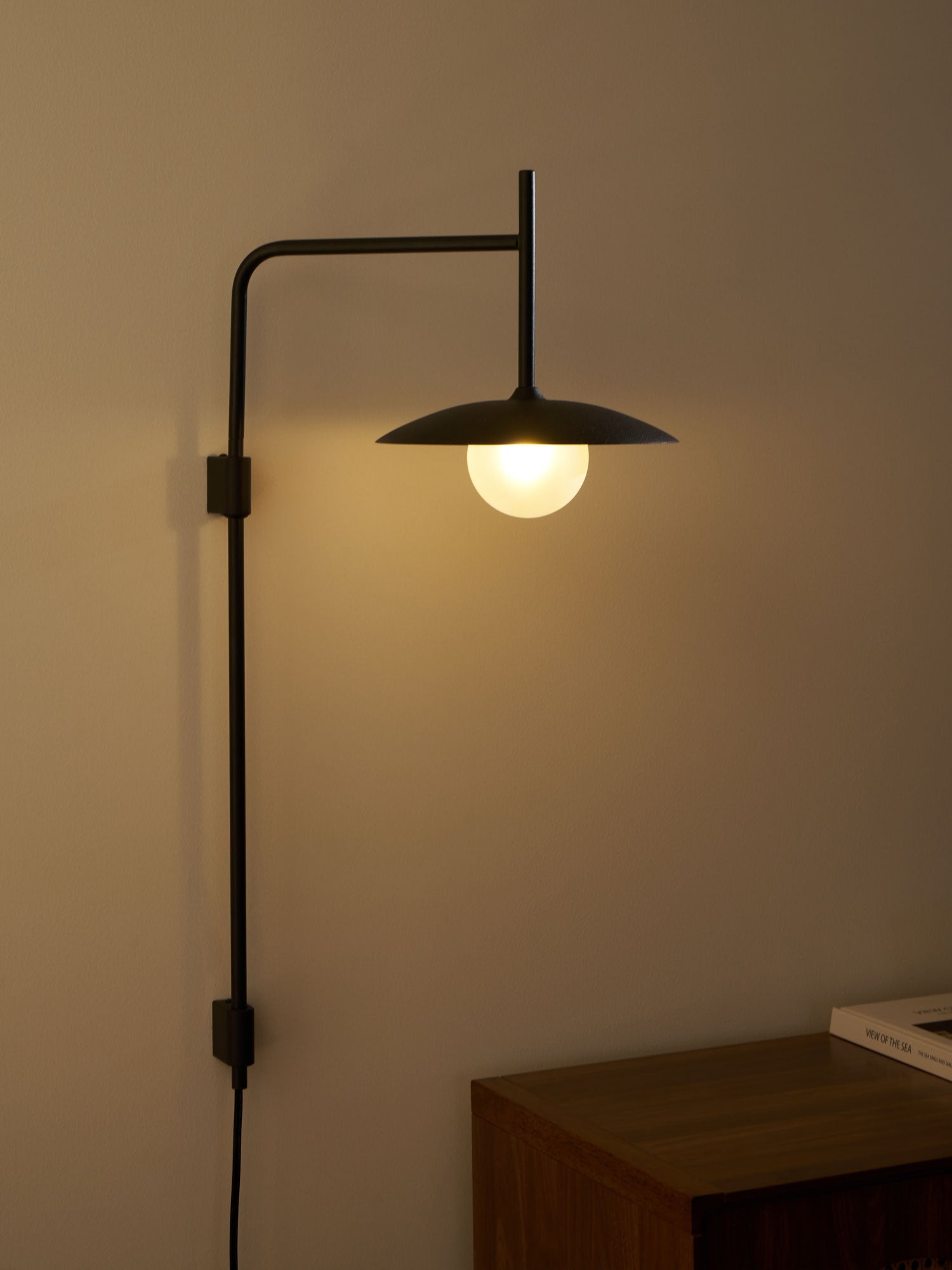 Gea Swing Arm Wall Lamp | Metal & Glass | Set of 2