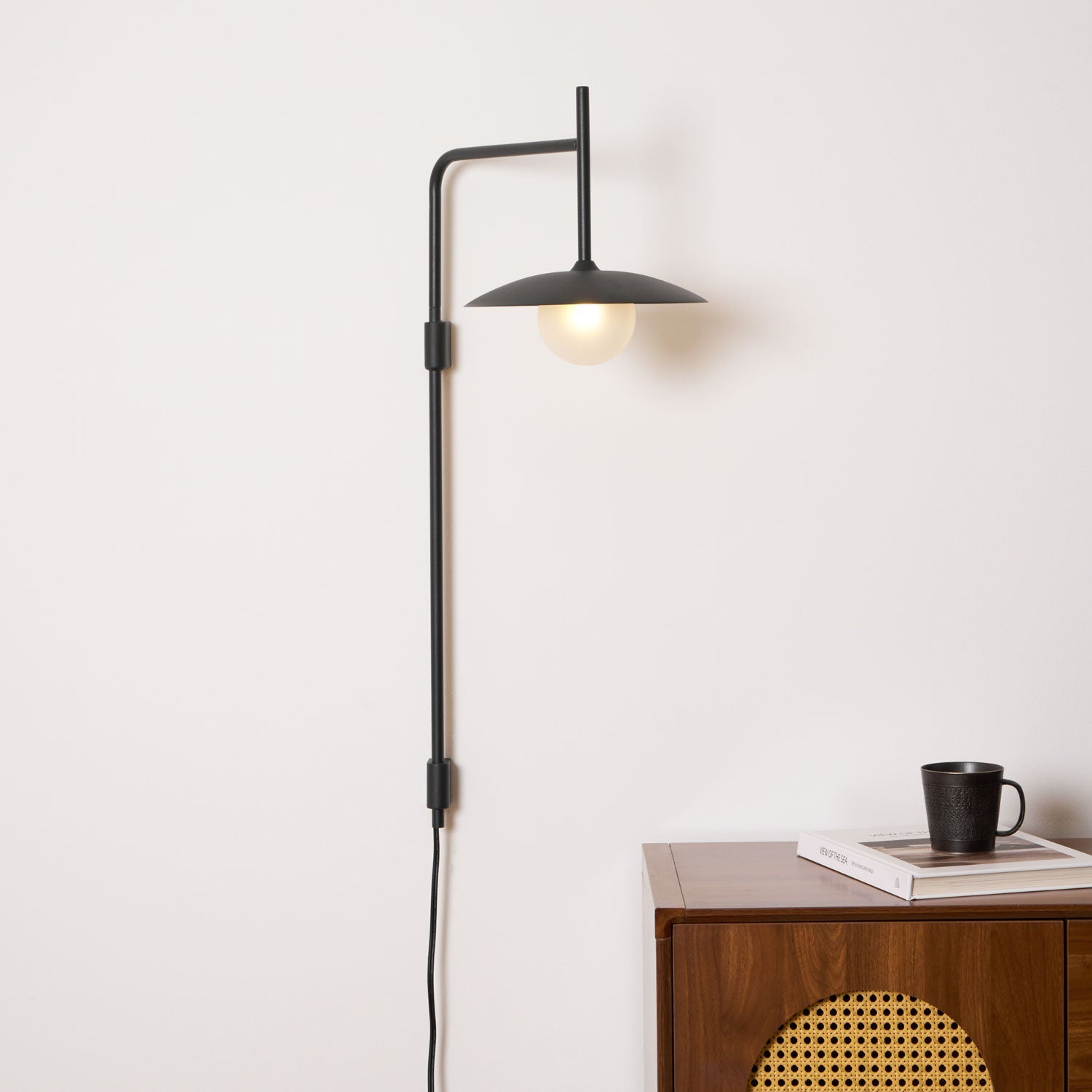 Gea Swing Arm Wall Lamp | Metal & Glass | Set of 2